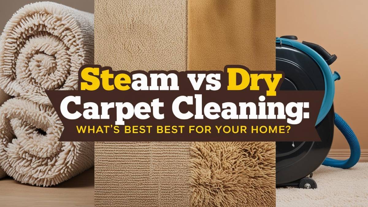 Choosing between steam carpet cleaning and dry carpet cleaning.